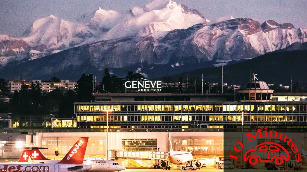 Location Chambres Le Panorama - Aeroport Geneve - Pays De Gex Chevry  Exterior photo